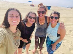 Jill Hennessy Instagram - Huge thanks & love to @jamiecoppamusic @seabrightbeachyoga for the celestial vibes & beautiful practice! We miss you Christa!!! @jujubrooklyn @christarusso_ #yoga #beachyoga #jerseyshore