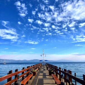 Jill Shalvis Instagram - I will never tire of this #amwriting  view. ❤️📖 #laketahoe