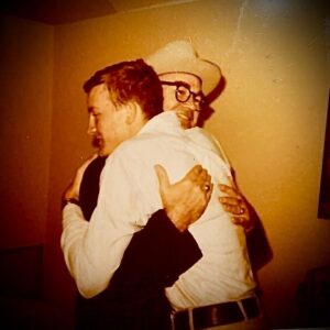 Jim Beaver Instagram - My sister @TeddlieE sent me this photo of me and my dad. I was just arriving home on leave from the Marines. I hadn’t seen it before. Kinda grabbed me by the throat. My old man was the best person I ever met. And I’ve known some great ones. I miss him intensely.