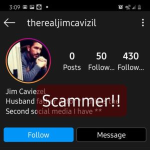 Jim Caviezel Instagram - Watch out for SCAMMERS guys! To all of the legit fan pages THANK YOU for looking out for me and flagging these people. I truly appreciate it!