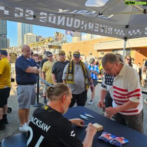 Jim Duggan Instagram - Great time at the @riverhoundssc soccer game! ⚽️

Thanks to everyone who came out!! HOOOOOOO! 👍