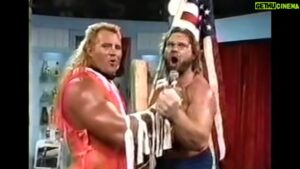 Jim Duggan Instagram - A little off the top, and a little off the bottom!

Ready to teach @sgtslaughterofficial  a lesson about patriotism with @wwe_brutus_beefcake!

#WWE #SmackDown