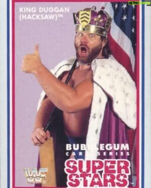 Jim Duggan Instagram - A rare trading card from 35 years ago in 1989!

#WWE #AEW #Wrestling