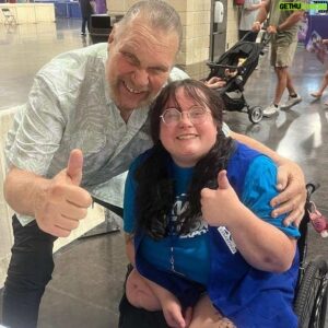 Jim Duggan Instagram - Then and now with fan and friend @tyhannahsaurusrexx!

The first picture is from WrestleMania 25 and she was at the event with @makeawishamerica. 15 years later, she’s still going strong and I couldn’t have been more thrilled to spend time with her!

@duggandebra