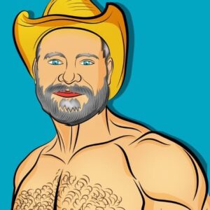 Jim Newman Instagram - Hello cowboy

📷: @luymer
Model : @jimnewmannyc

#cowboy #texas #daddy #beard #hat #art #colors