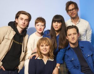 Jimmi Simpson Instagram - We finished filming The Starling Girl 10 months ago then @laurelparm, @karadurrett & #SamLevy cut it together in time for #Sundance where @bleeckerstfilms snapped it up… it’s now in theaters! When you start a film with a tiny budget you know you won’t get the luxury of time and resources. But what you know you will get is a group of humans creating together simply because they care. A lot. I didn’t know a single one of these people before a year ago and they’re all now essential friends of mine. The Starling Girl is gorgeous & undeniably moving. The sort of film that drew me to this craft in the first place. I’ll never not be stunned by the caliber of work from our director @laurelparm & our Starling girl @elizascanlen. The rest of the cast & crew follow their lead. Please enjoy❤️ #lewispullman @wrennschmidtsemiofficial @jessamineburgum #austinabrams @claire.greenwood30 
(and yes I do wear my @cotopaxi hip-pack everywhere)