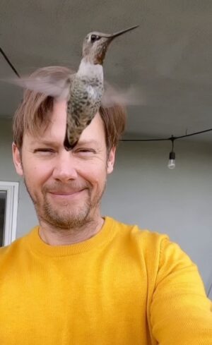 Jimmi Simpson Instagram - #skeelo #hummingbird