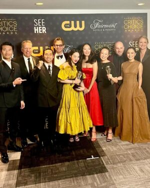 Jimmi Simpson Instagram - Sweetest vibes and people at @criticschoice last night. #Pachinko won and I got to reunite with lifelong pals. @soozhugh @minhakim__ @annasawai @appletvplus Thanks @canali for the gorj tux and @laeyeworks for hand-tinting those JERSEY MAC specs. Dope links & watch thanks to @montblanc. Alchemy by @warrenalfiebaker ✨❤️ #buriedlede