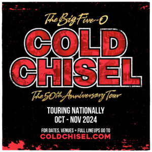 Jimmy Barnes Instagram - Cold Chisel revealed this morning that they will celebrate 50 years together with a truly unique tour … “The Big Five-0”. Sign up to Jimmy Barnes' mailing list for access to pre-sale tickets, here: https://www.jimmybarnes.com/mailinglist/

The golden anniversary tour will kick off on Saturday, 5 October in Armidale, where Cold Chisel based themselves back in 1974-1975 and will then lap around major Australian cities for 7 weeks before culminating on 17 November in the city where the band formed … Adelaide.

“The Big Five-0” will be a night like no other. This time, the band isn’t touring to promote a new album; they are touring for the best possible reason … “because we all love playing gigs together”. Their anniversary provides scope for a show that features all the classic songs with which Cold Chisel carved their unique place in Oz Rock history - Khe Sanh, Bow River, Flame Trees, You Got Nothing I Want, When The War Is Over, My Baby, Cheap Wine, Choirgirl, Last Wave Of Summer, Breakfast At Sweethearts, Forever Now and so many more.

Limited tickets will go onsale to members of Cold Chisel’s mailing list from 12.00pm (local times) on Friday, 31 May. General Public onsale will begin at 12.00pm (local times) on Tuesday, 4 June. 

For all tickets   tour information, visit coldchisel.com.

Team JB

@jane13barnes