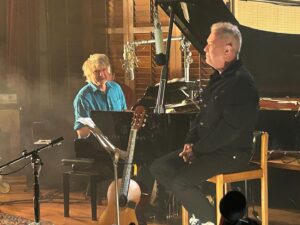 Jimmy Barnes Instagram - We’ve just landed home after a great week making beautiful music with my mate @neilfinnofficial, who happens to be one of the best in the business.  If you missed the ‘infinity Sessions’ streaming from last night it’s up to view on YouTube here (link in bio): https://www.youtube.com/watch?v=8skE96jJ47Y