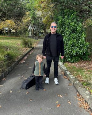 Jimmy Barnes Instagram - Went to the rock shop and got Teddy a resonator ukulele ready for rehearsal. He’s in the band now.  Sticky baked pork ribs for all my friends