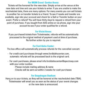 Jimmy Buffett Instagram - Important Tour Update - visit link in bio for more information