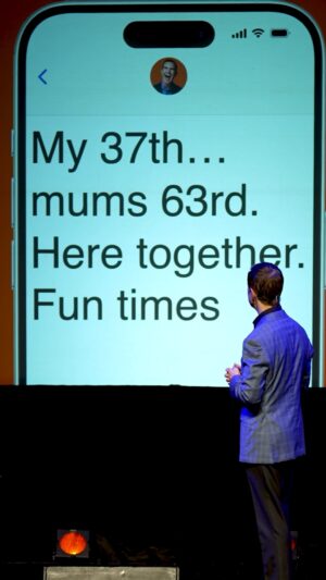 Jimmy Carr Instagram - Jimmy wishes a mother and daughter a happy birthday.

Come and see Jimmy on tour - link in bio!

#jimmycarr #jimmycarrjokes #heckler #standupcomedy