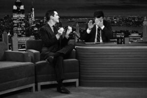 Jimmy Carr Instagram - Watch my full @fallontonight set at the link in my bio.

Happy 10th Anniversary @jimmyfallon #FallonTonight