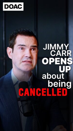 Jimmy Carr Instagram - Comment ‘Jimmy’ and I’ll DM you the episode 🙏🏾 

Preparing to be cancelled again? 🤯

In today’s conversation, I’m delighted to welcome back @jimmycarr , award-winning comedian, writer, and TV host.

Our first conversation changed my life. If you’ve seen the live show you’ll know I talk about our conversation there - so I couldn’t wait to for this second conversation. He shares so much wisdom that I haven’t been able to stop thinking about since.

In this conversation, we discuss:

- Why we don’t think about death enough
- How to speak so people listen
- The power of imposter syndrome
- How to find out what you want to do in life

It’s an episode that will have you howling with laughter one minute and reflecting on your life’s purpose the next… I can’t wait for you all to hear!

Search ‘The Diary of a CEO’ on YouTube to watch the full episode!