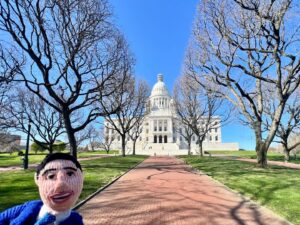 Jimmy Carr Instagram - I’m in Providence, Rhode Island, where the local delicacy is a hot wiener. Giggity Giggity. #jimmycarr #laughsfunnytour #laughsfunny #usa #rhodeisland #providence #veteransmemorialauditorium @thevetsri #rhodeislandstatehouse #hotwieners #woollyjimmycarr