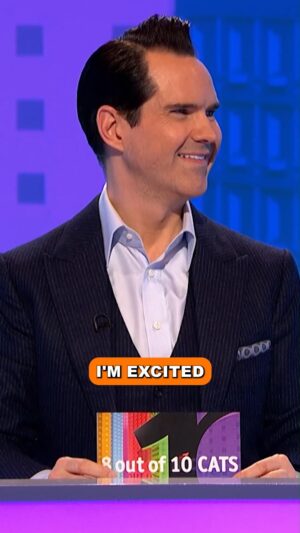 Jimmy Carr Instagram - Jimmy Carr and Katherine Ryan in a heatwave 🔥 #jimmycarr #katherineryan #britishcomedy #8outof10cats