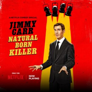 Jimmy Carr Instagram - Natural Born Killer, streaming now on @netflixisajoke