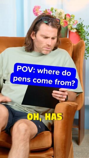 Jimmy Rees Instagram - You ever bought a pen? 🖊️ … decades ago I worked in a newsagent and no one bought pens! #pens #wheredopensgo #funny