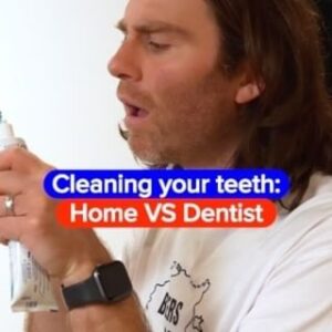Jimmy Rees Instagram - Wow, what a contrast 😂😂😂!!! All the tools and we get a miniature broom 😂 #dentist #funny