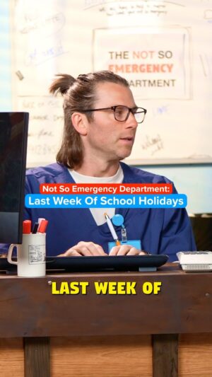 Jimmy Rees Instagram - Not long to go now 🥴😂😅 #schoolholidays #funny #notsoemergencydepartment #parenting