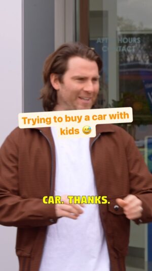 Jimmy Rees Instagram - Got awkward when the real customers came in 😬!! #funny #buyingacar #kids #ford #fmwford @fmwford #ad