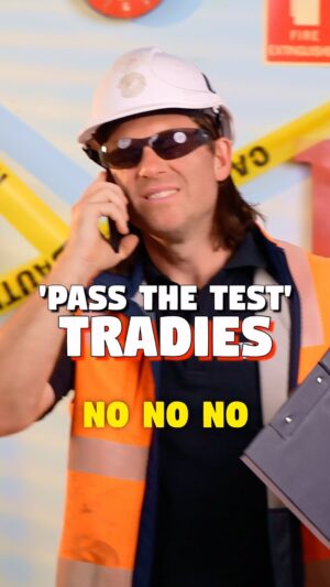 Jimmy Rees Instagram - Pass The Test: Tradies 👷‍♂️👷‍♀️ you pass? #passthetest #tradie #funny