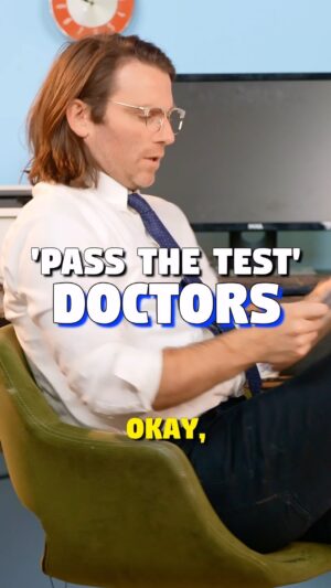 Jimmy Rees Instagram - The doctor will see you now!! 🧑‍⚕️👩‍⚕️ #doctors #doctorlife #passthetest #gp #funny