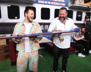 Jimmy Tatro Instagram - GO SEE THE MACHINE IN THEATERS NOW! You’ll have a blast I swear. I know I’m in it so I’m biased but you’re gonna be watching it going holy shit Jimmy was right this is really fun and this director Peter @atencio really crushed it because these shots are awesome and creative and I’m so glad I saw this in theaters too because these action sequences are way bigger and more wild than I was expecting and Bert is fucking hilarious thank god he turned this legendary story into a @legendary movie and his performance in this is really impressive and Iva Babic really steals the show and this guy Kevin Biegel did a great job with this script and I totally understand now why that premiere last night looked so fun. That’s what you’re gonna say