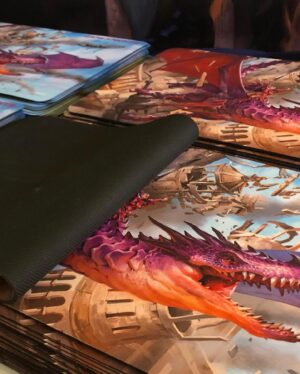 Jimmy Wong Instagram - Took us all day and my right arm and wrist are completely shot, but Josh and I finished signing nearly 3,000 playmats for our backers! Our conservative shipping estimate is still January 2021, hoping to get them to our loyal @commandcast Kickstarter supporters sooner if possible :)