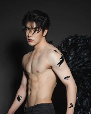 Jirakit Thawornwong Instagram - The Devil was once an Angel.🪽🖤

Photo : @torboshi
Make up: @notechotika 
Hair: @bbom.be 
Stylist: @rockabobbyisbby
Studio: @seeya.homestudio