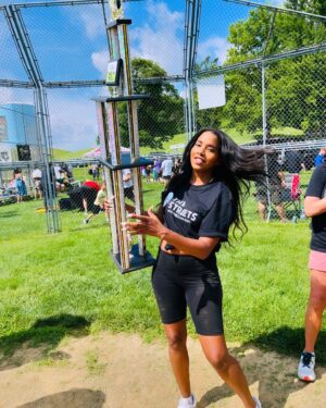 Jivanta Roberts Instagram - Donnell Land has been a BLAST! 💥 💕😊 Swipe to see how hard I go for the Streets!  Of course #thestreests won the annual kickball championship, 🏆as we should because @donnellrawlings and his #Creeks be cheatin! #bloodsweatandtears #streetz #streets 🏃🏾‍♀️ streets All daylong now i need to soak in epsom salt 😂😂😂

S/o to @earthling_llc for the video 😂