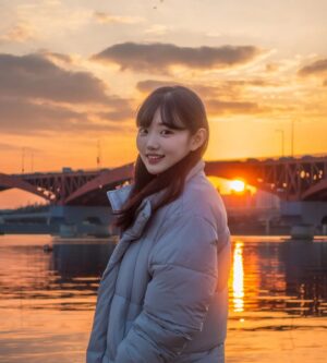 Jo Ah-young Instagram - 노을 이쁘다🌅 하니까 차라락 찍어주신 사진... 옷좀 이쁜거 입고갈껄... 금손 최고🫶