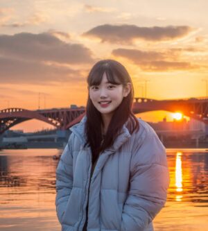Jo Ah-young Instagram - 노을 이쁘다🌅 하니까 차라락 찍어주신 사진... 옷좀 이쁜거 입고갈껄... 금손 최고🫶
