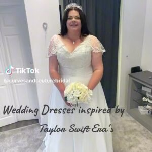 Jo Cooke Instagram - Wedding dresses inspired by Taylor Swift Era’s. 👰‍♀️🤠 

Check out out new tik tok account @curvesandcouturebridal. 

Massive thank you to  @sami_tish  @ryantisshaw @victoria_elizabeth_pink and @cleocookex for such an incredible day.

If you would like to make an appointment please visit https://www.curvesandcouture.co.uk/