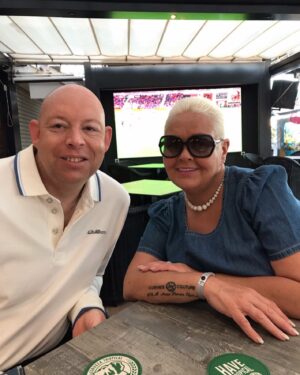 Jo Cooke Instagram - 19 years ago this fella above made the best decision of his life !!! Yep - he married me. I’m not gonna lie, it hasn’t all been sweetness and roses but despite reminding each other daily that “I’d be out on tag by now if..........” I count my blessings !  We are surrounded by a gorgeous family who make every day an adventure. So Mr Cooke - here’s to the next 19 years and our future life in Portugal - dreams can become reality !!! Bring on the celebrations @19th_holevilamoura 
@cleocookex @sleepysarcasm_ #marriage #anniversary #lifesentence #love #family #livingthelife #vilamoura #marinavibes