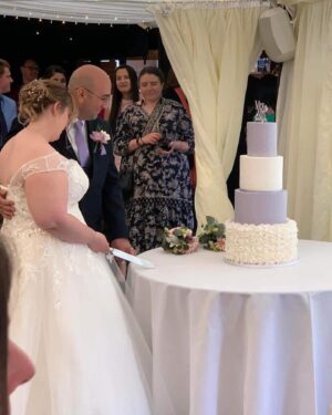 Jo Cooke Instagram - We received these photos and the following message from our beautiful bride Gemma; 

“Hi, just a thank you for you guys, especially Cleo, who helped me pick my wedding dress last August ( picked it up at the end of January). We got married 3 weeks ago and so many people commented on how lovely and sparkly my dress was. After all my alterations ( I lost weight, despite being pregnant, and it was too big when I picked it up) it made me feel like a princess. Thank you, buying my dress was so stress free because of your range, space and understanding of the needs of big girls!” 

Congratulations to Gemma and her partner 🥂 

If you would like to make an appointment please visit curvesandcouture.co.uk 
#wedding #curvybrides #curvybridesboutique #love #plussize #curvy #bride #essex #fyp