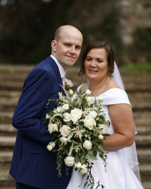 Jo Cooke Instagram - This is our beautiful bride Melissa who recently tied the knot. Melissa has kindly shared her experience with us; 

“ Wow what amazing shop and wonderful staff Jo and Cleo  from insdie and out .... I was so nervous when I walk in and made me feel welcome .... I tried on a few dresses at first and didnt want my boobs showing so I asked a dress that didnt show that .... then i pick out the dress in the shop and feel in love with it .... At first my mum didnt like it so had to take it off and tried different dresses and end up with the old i brought .... it was unexpected price when they told me and i was happy with the price and couldnt be much happier .... i had to wait  a little longer for it to be ordered ... and felt over the moon ..... thankyou to you for the wondeeful experiences lve every min of and and will recomend this place ... xxxxx” 

If you would like to book an appointment to come and try some dresses on please visit https://www.curvesandcouture.co.uk/. #curvybrides #plussizebride #wedding #bride