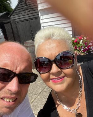 Jo Cooke Instagram - Lunch date with this one in Battlesbridge - don’t mind if I do ! #essex #lunch #date# #hubby #family #liquidlunch
