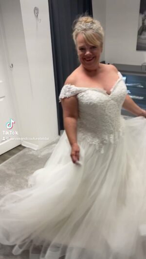 Jo Cooke Instagram - A fabulous day playing dress up with @suzannegilmour1 

Here are some of our favourites 👰‍♀️ 💐 

If you are getting married and would like to make an appointment to try on some dresses please visit curvesandcouture.co.uk 
#curvesanscouture #curvybridesboutique #curvybrides #plussizebride #plussize #bride #wedding #curvyfashion #curvy #bridal #fyp