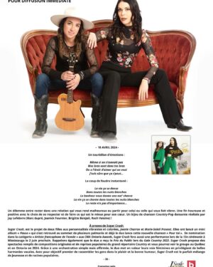 Joanie Charron Instagram - Notre nouvelle chanson « Pour toi »
sera disponible le 10 mai sur toutes les plateformes 🤠
👉🏻 ici pour l’a pré-commander 
https://bfan.link/pour-toi-9

Joanie et Marie-Soleil

@49.parallele @yveslaramee @jsmileproductions