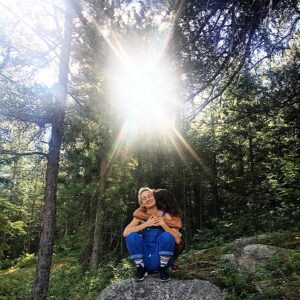 Joanie Perron Instagram - ⛰🧿Grateful, we are the light 👁‍🗨♾ #sunshine#rayofsunshine#love#happymothersday#motheranddaughter#grateful#gratitude#daugther#mother#fairies#riseabove#infinity#freedom#sunday#sundayfunday#gown#joy#yogi#yoginspiration#nature#sourceenergy#instagood#family#motherearth#shinebrightlikeadiamond