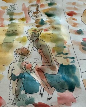 Joann Sfar Instagram - De l'eau et des frites.