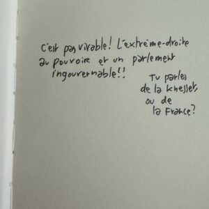 Joann Sfar Instagram - Il va être plus gros que Nous Vivrons. Il paraît dans très longtemps. Je tente de poster moins sur internet et de travailler sur ce livre. Je me permets de partager ce dialogue entendu hier, il me semble de circonstance. @les_arenes