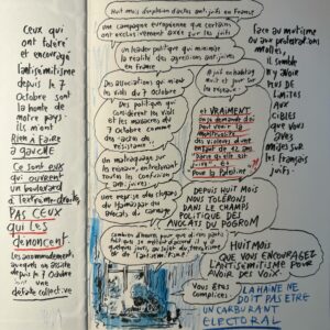 Joann Sfar Instagram - Ceux qui ont toléré et encouragé l'antisémitisme depuis huit mois n'ont RIEN A FAIRE A GAUCHE. Ce sont eux qui ouvrent un boulevard à l'extrème-droite, pas ceux qui les dénoncent.