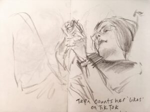 Joanna Quinn Instagram - Hurrah beach sketching 2023 commences! 
Here are some of my nosey drawings so far….
.
.
.
#castelldeferro #sketching #peoplewatching #noseyparker