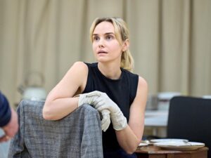 Joanna Vanderham Instagram - Power. Obsession. Love… This week our rehearsals have delved into what’s “underneath [the lines]. What’s unspoken” and I can confirm, it’s a helluva lot! 

📸 @manuelharlanphotography 
#htdoublefeature 

Link for tickets in Highlights 😘