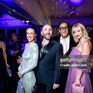 Joanna Vanderham Instagram - What a night @baftascotland 🥂always such a brilliant evening, hosting gloriously by @edibow 
Accompanied by my gorgeous sister (I blame you for the headache yesterday)😘
Reunited with the gang from ‘Young James Herriot’.
Got to hang out with some of the ‘Crime’ contingent too.
Huge congrats to all the nominees in the words of Ru Paul, you’re a winner baby! 
Thank you @tillywheating for helping me feel like a million bucks!
Dress @honornyc 
Jewels @tasaki_intl 
Bag @marinaraphaelofficial 
Make up @iliabeauty (love the multi stick! Thank you!)
