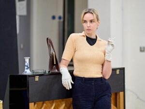 Joanna Vanderham Instagram - Power. Obsession. Love… This week our rehearsals have delved into what’s “underneath [the lines]. What’s unspoken” and I can confirm, it’s a helluva lot! 

📸 @manuelharlanphotography 
#htdoublefeature 

Link for tickets in Highlights 😘