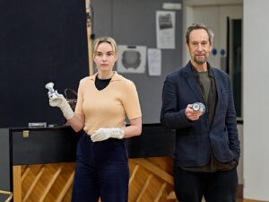 Joanna Vanderham Instagram - Power. Obsession. Love… This week our rehearsals have delved into what’s “underneath [the lines]. What’s unspoken” and I can confirm, it’s a helluva lot! 

📸 @manuelharlanphotography 
#htdoublefeature 

Link for tickets in Highlights 😘
